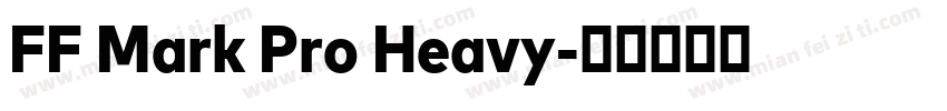 FF Mark Pro Heavy字体转换